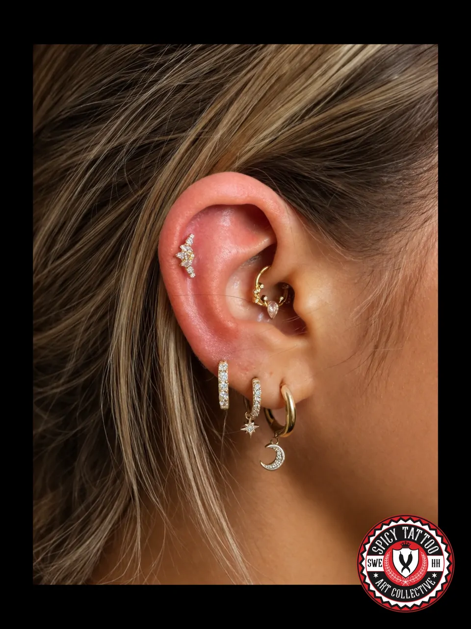 Ohrpiercings mit Body Jewelry – Spicy Tattoo Hamburg