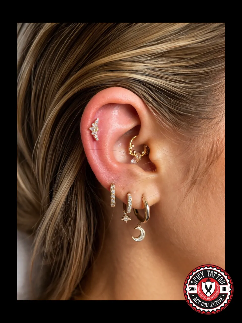 Ohrpiercings mit Body Jewelry – Spicy Tattoo Hamburg